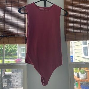 Abercrombie & Fitch Berry High Neck Bodysuit